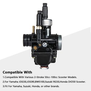Racing dellorto phbg 17 19 21 DS 17mm 19mm 21mm Bộ chế hòa khí cho Yamaha jog50 jog90 bws100 Suzuki rg50 Honda dio50 Bộ chế hòa khí - Product Image 3