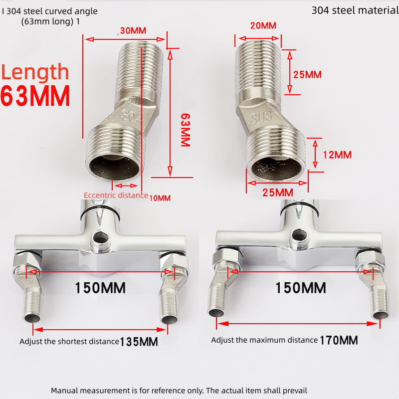 I 304 steel curved angle (63mm long) 1
