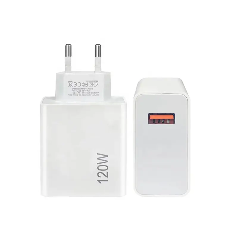 Nuevo cargador USB xiaomi 120W carga rápida 3,0 para iPhone Redmi Xiaomi 13 Samsung adaptador de cargador de carga rápida de pared de teléfono móvil