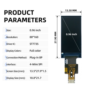 Modulo Display LCD da 0.96 pollici TFT di piccole dimensioni con risoluzione 80x160, interfaccia SPI, compatto e Versatile per varie applicazioni - Product Image 6