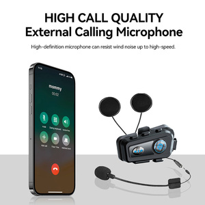 Oneking หมวกกันน็อคอายุการใช้งานแบตเตอรี่ยาวนานอินเตอร์คอมรถจักรยานยนต์สําหรับหมวกกันน็อครถจักรยานยนต์พร้อมอินเตอร์คอมในตัว - Product Image 5