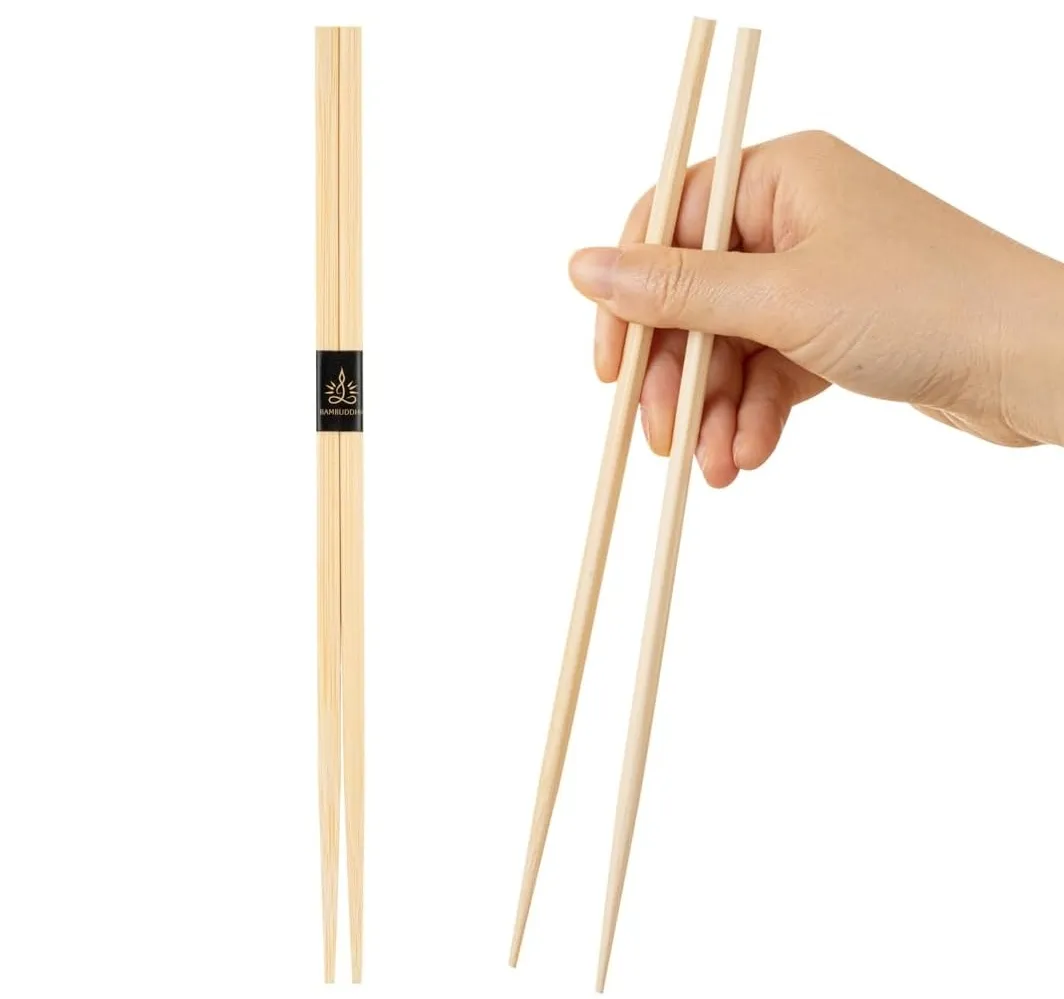 Одноразовые бамбуковые палочки для еды с японскими раменами