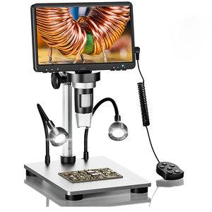 DM9 profesional 1200X microscopio Digital 7 pulgadas LCD 1080P HD microscopios moneda lupa herramientas para soldadura electrónica - Product Image 3