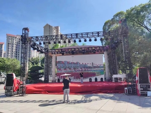 Заводская цена наружная Серебристая или черная Ферма для концертного освещения сцены алюминиевая ферма - Product Image 4