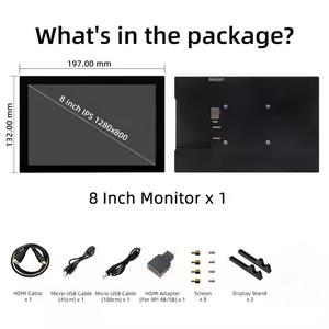 Hot Sale 8-Zoll-LCD-Display HMI-Karte 1280*800 Auflösung 8 "LCD-Touchscreen für Raspberry Pi 3/4B Factory Direct