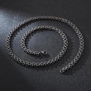 KALEN 660*6mm שחור כבד קישור שרשרת ארוך שרשרת לגברים