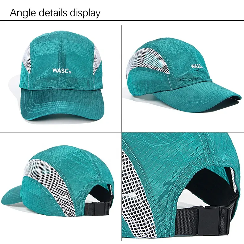 [Lightweight hat] 5 panel Quick Dry Surfing custom outdoor Airy Mesh Adjustable Sun Hat UV Quick Dry Camp Hat Cap