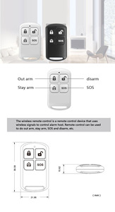 Control remoto inalámbrico PGST para sistema de alarma inteligente Sirena de alarma de incendio independiente - Product Image 6