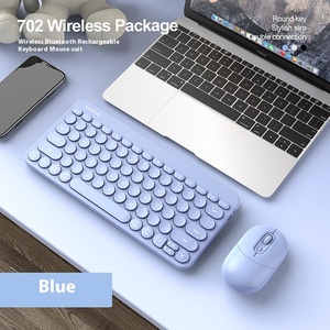 XINMENGRF702オフィスビジネス用ポータブルキーボードおよびマウス用のワイヤレス充電Bluetoothデュアルモードキーボード - Product Image 4
