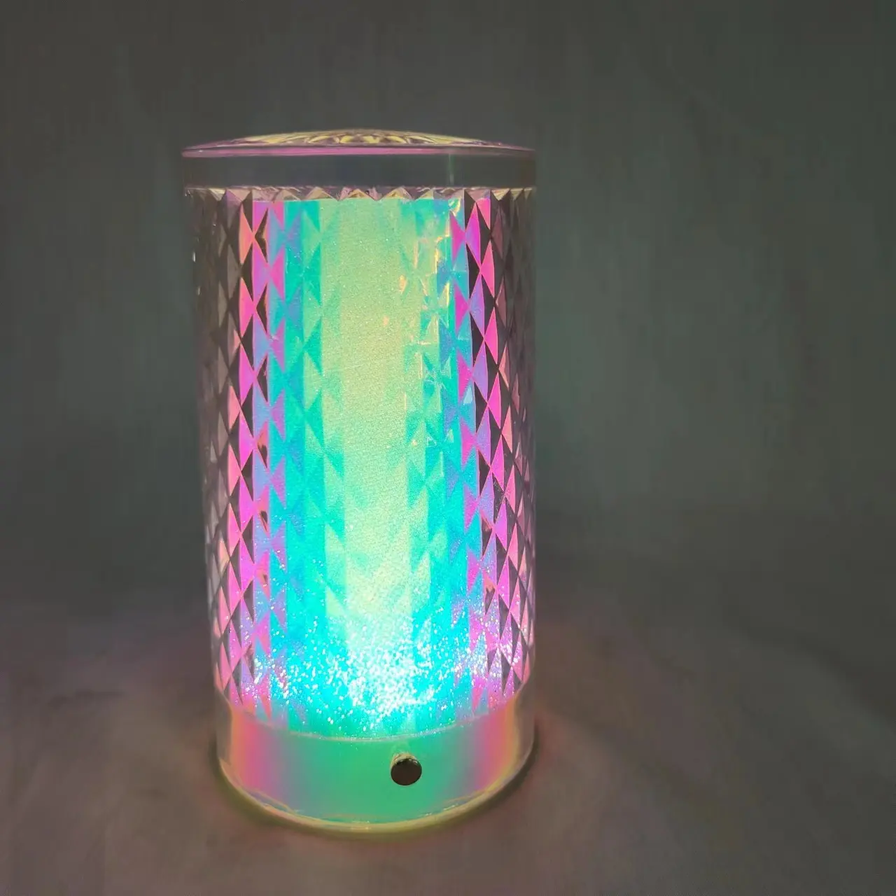 Lâmpada de mesa de cristal acrílica com controle de toque, lâmpada recarregável de cabeceira, luz noturna LED, decoração para decoração de casa