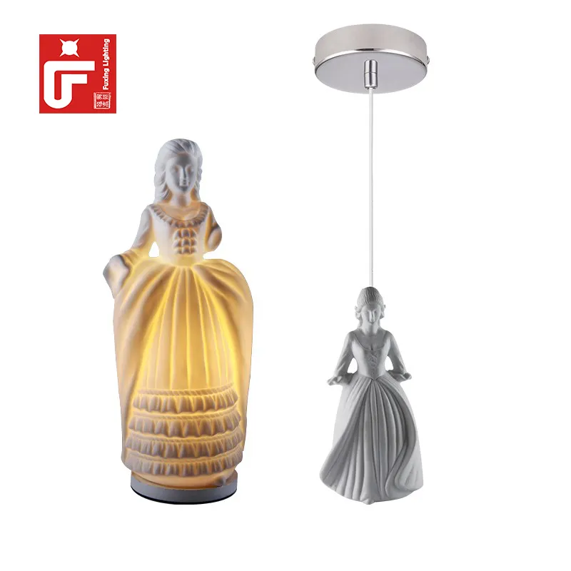 Alta qualidade cerâmica luz decoração vintage lâmpada beleza clássica forma especial pendurado teto luz pingente