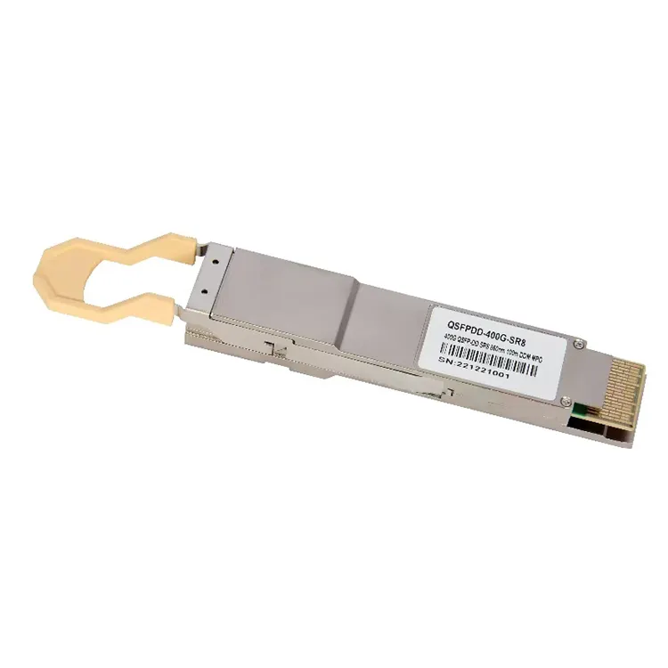 Módulo multimodo transceptor fibra óptica QSFP-DD 400G 850nm MMF 100m