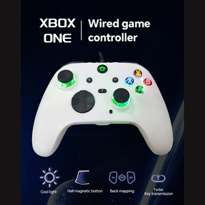 ชุด Xbox แบบมีสายที่มีไฟควบคุมเกมแบบมีสายเทอร์โบระเบิดด้วยคลิกเดียว