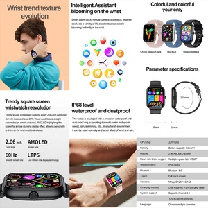 2024 Smart Watch T22 con grande Touch Screen con pulsante rotativo per la risposta alla salute funzione di chiamata Smartwatch - Product Image 6