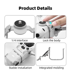 Uzatma braketi için DJI Mini 4 Pro vida tutucu dağı ile DJI Mini 3 Pro/4 Pro Drone için GoPro kamera - Product Image 5