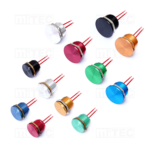 Mitec <strong>Piezo</strong> Push Button <strong>Switch</strong> Premium Colour Metal <strong>on</strong> <strong>OFF</strong> SPST With LED IP68 Waterproof Flat Touch 19mm 22mm 25mm 24V CE ROHS - Product Image 1