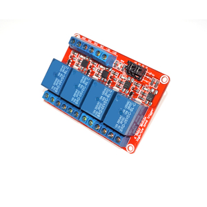 Relé de 4 canales CC, 5V, 12V, 24V, módulo de protección de relé, placa de Control