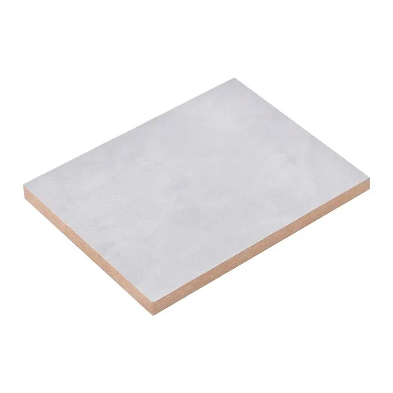 Tablero MDF crudo tablero MDF con cara de melamina para decoración de muebles fibra de madera dura E0, E1 o E2