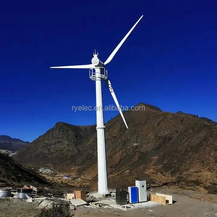 Генераторы альтернативной энергии мощностью 300 кВт, 80 кВт, 500 кВт, горизонтальная ветряная турбина, ветряная солнечная гибридная энергетическая система