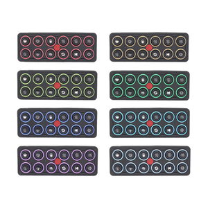 12V 12-Way silikon basmalı düğme anahtarı Panel renk LED su geçirmez elektronik 50A DC değerlendirme RVs tekneler araç modifikasyonları - Product Image 5