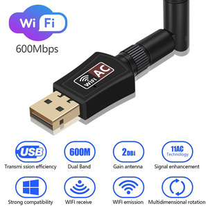 G40 bilgisayar USB Wifi adaptörü 600Mbps Realtek RTL8811CU USB Wifi ağ kartı 2.4Ghz/5Ghz Wifi adaptörü için PC dizüstü - Product Image 2
