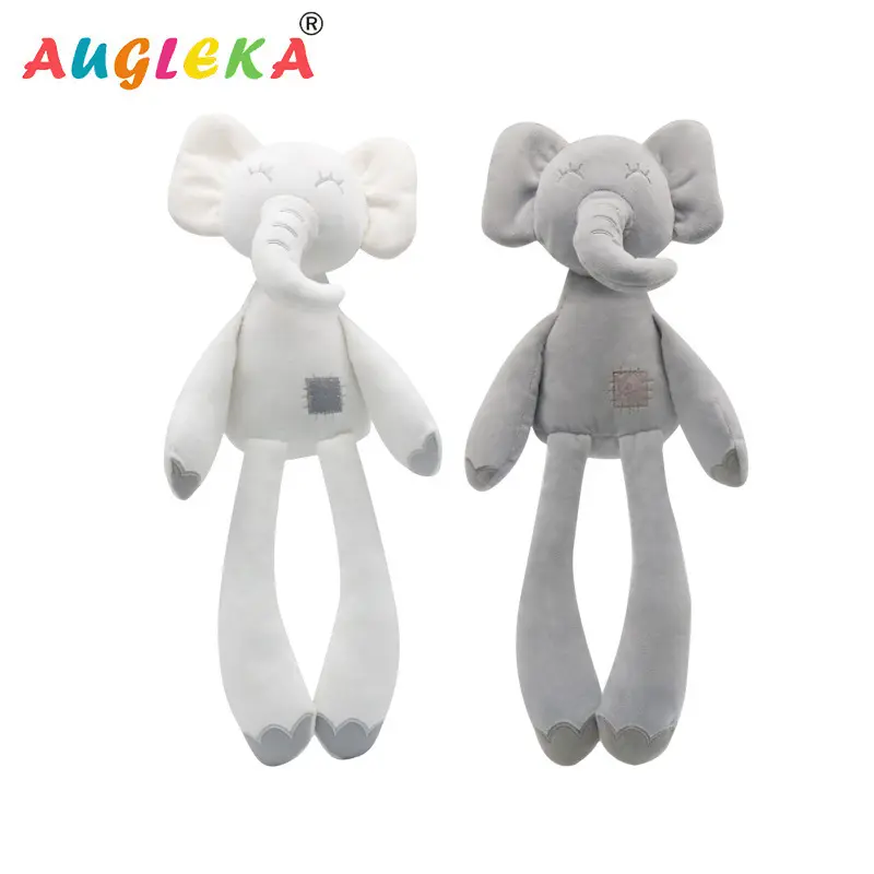 Elefante de peluche de pierna larga, juguete de peluche