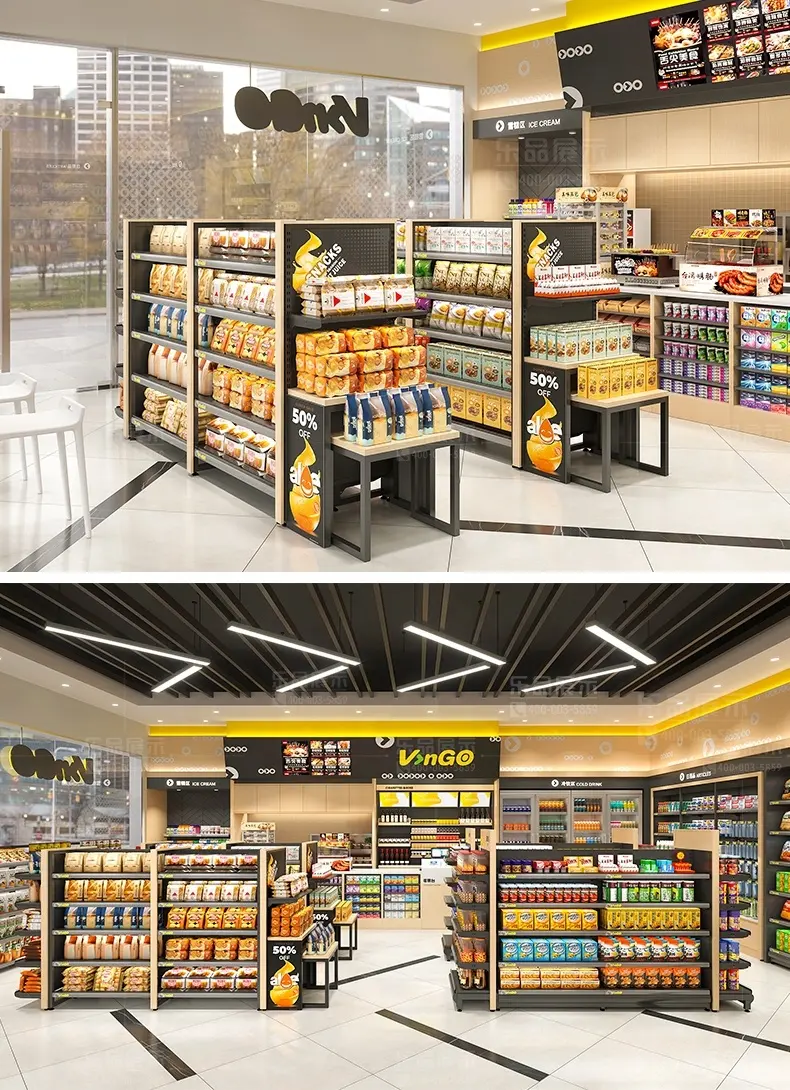2022 nuovo negozio di attrezzature per supermercati di design negozio di espositori per la vendita al dettaglio