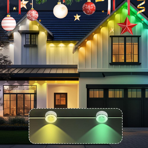 IP68 su geçirmez RGBW piksel noktası açık noel dekoratif ev saçak Soffit manzara için LED ışıkları-kalıcı renk IP65 - Product Image 5