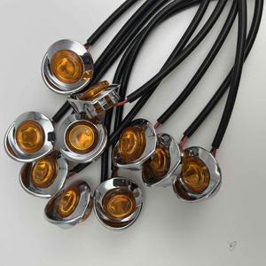 New 3/4 inch <span class=keywords><strong>mini</strong></span> xe tải tròn Led giải phóng mặt bằng đèn giao thông <span class=keywords><strong>12V</strong></span>/24V Trailer Side Marker ánh sáng - Product Image 1