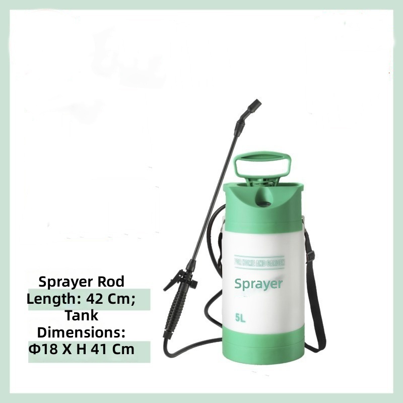 5 liter green white bottle-pressure gauge glass rod