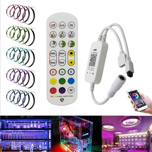 Bluetooth приложение для телефона музыкальный свет DC5V-24V приложение пульт дистанционного управления светодиодный RGB контроллер для светодиодной ленты - Product Image 1