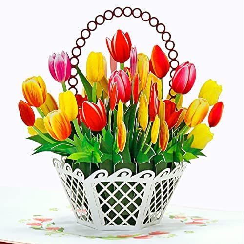 Cesta de Tulipanes