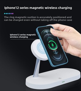 15W akıllı manyetik kablosuz şarj yeni 5-in-1 dikey hızlı şarj standı USB tip C Port Apple telefonları saatler için uyumlu - Product Image 4