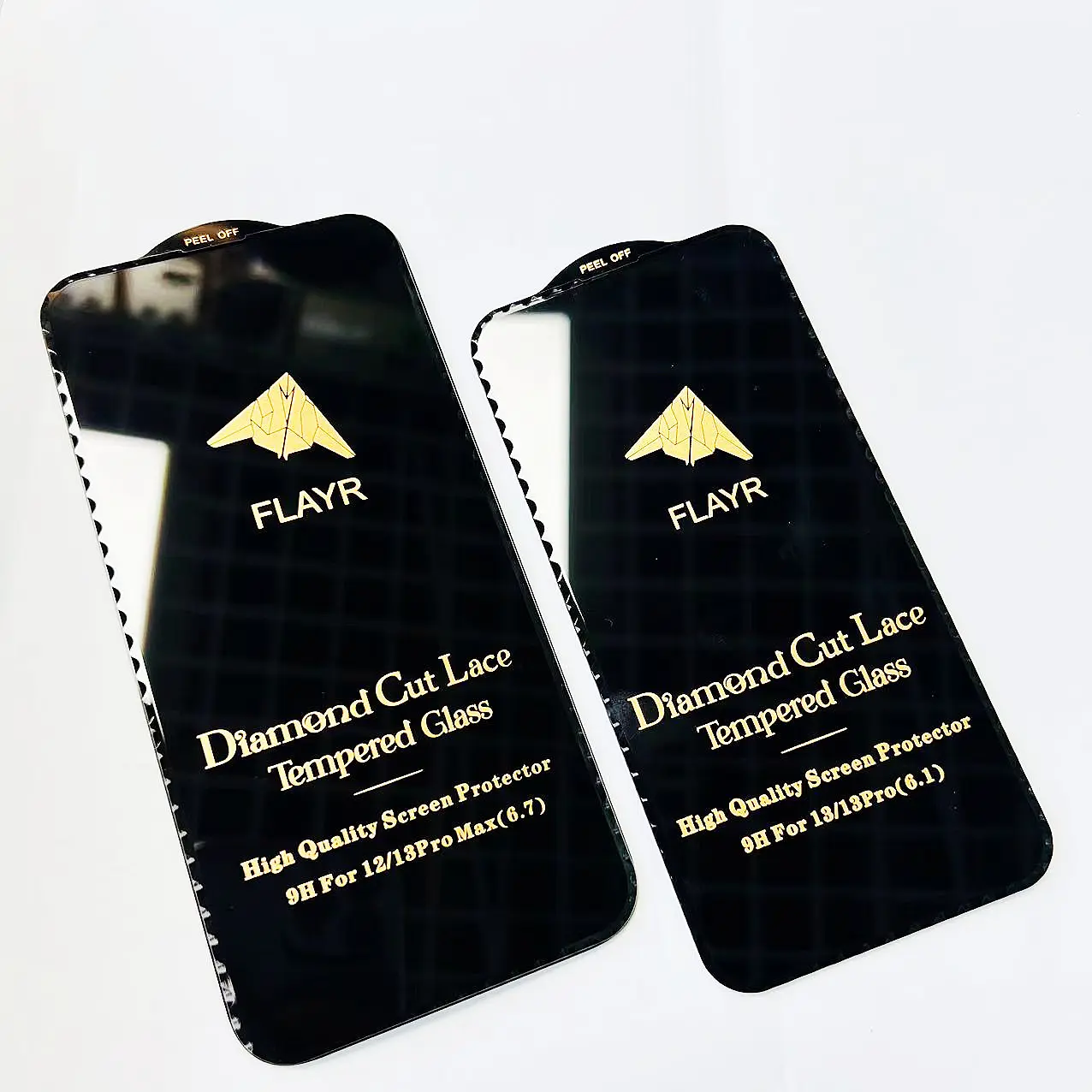 Full Curved Tempered Glass film FLAYR Bling Diamond Lace temper glass for iPhone 11 12 13 14 Pro max film