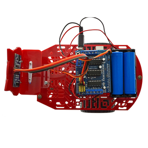 Okystar OEM/ODM engellerden kaçınma 2WD araba robot şasi kiti kırmızı araba robot rc araba kiti