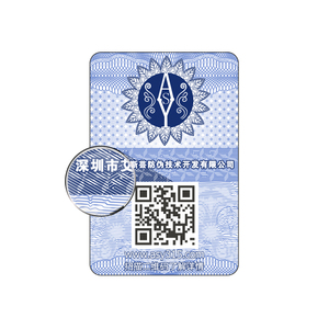 Drucken von fälschung sicheren Sicherheits etiketten QR-Code-Etiketten aufkleber Anti-Fake-Etikett QR-Code