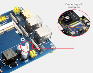 Scheda IO del modulo di calcolo Waveshare con funzione PoE, scheda di Breakout composita per lo sviluppo con Raspberry Pi CM4S/CM3 CM4S08032 - Product Image 3