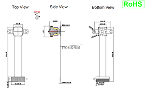弱光VGA 30fps GC0308 0.3mp ISP彩色图像条形码扫描仪DVP摄像机模块 - Product Image 4