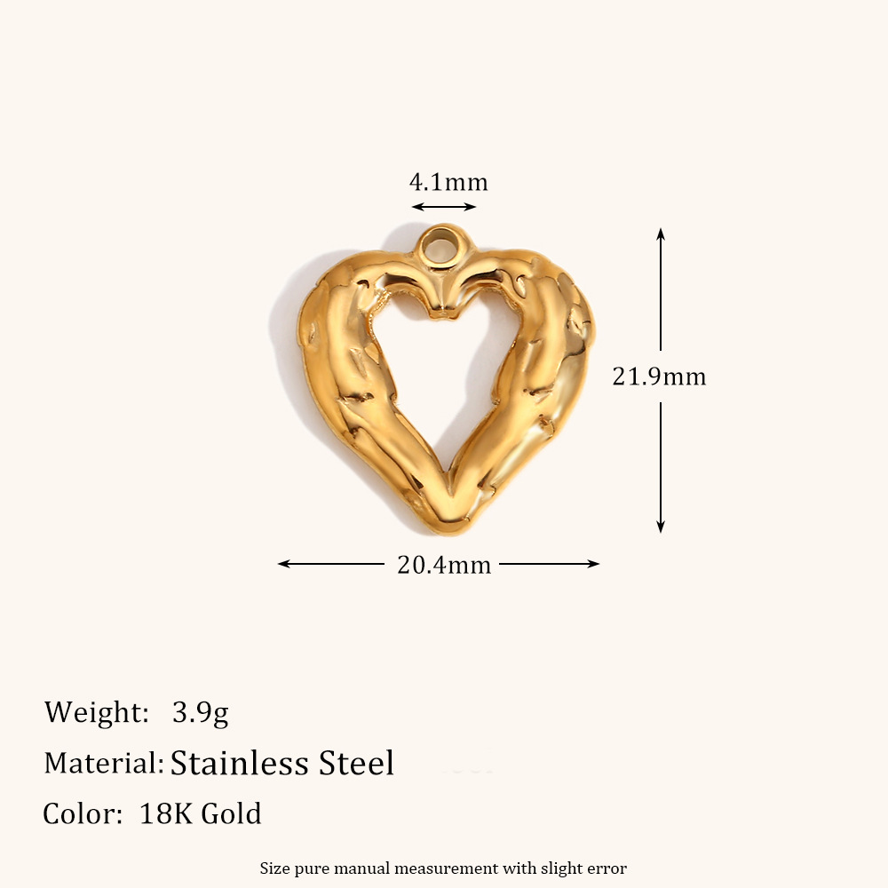 Pendentif coeur creux