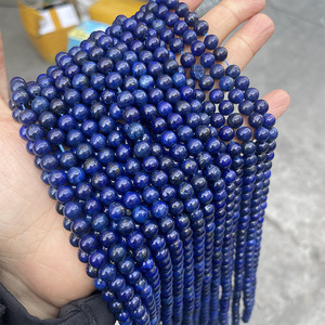 Nhuộm Màu Xanh Màu Vòng <span class=keywords><strong>Lapis</strong></span> <span class=keywords><strong>Lazuli</strong></span> Bead Sợi 4 6 8 10 12 Mm Loose Sợi Cho Thiết Kế Vòng Đeo Tay Đồ Trang Sức Làm - Product Image 5