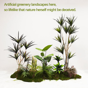 室内用人工緑の木の景観大きな木のデザイン装飾木の窓緑の植物の景観 - Product Image 2