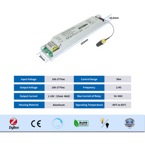 Zigbee3.0 lineare Led Driver dimmerabile sistema di controllo nuovo arrivo sottile lineare 1-10v/ 0-10v Led Driver Pwm dimmerabile - Product Image 3