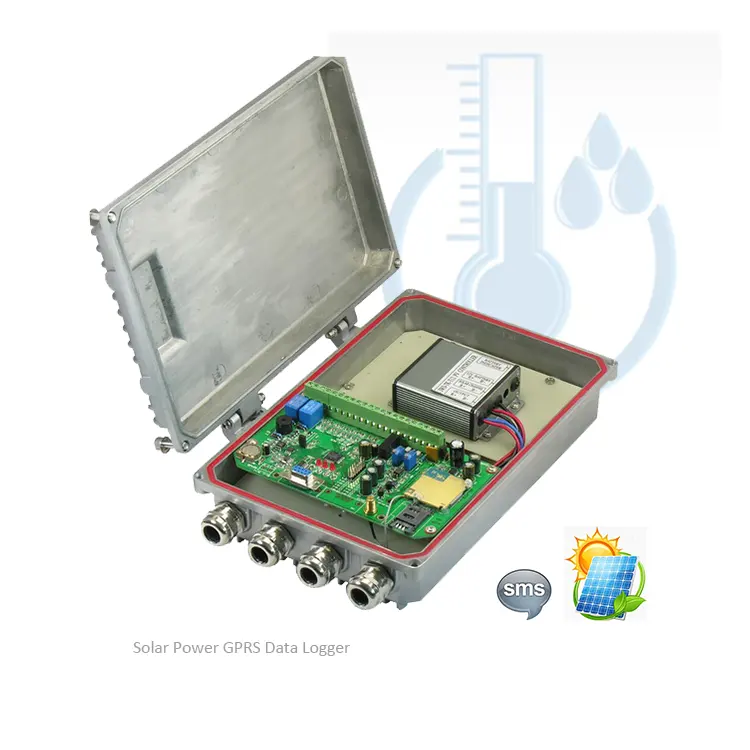 Stazione di monitoraggio Online del tempo sul tetto all'aperto alimentata a energia solare RS485 Wifi Wireless con Data Logger