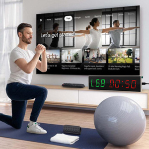 <span class=keywords><strong>Timer</strong></span> conto alla rovescia palestra portatile per ottenere un allenamento efficiente digitale orologio da tavolo ABS materiale colore bianco