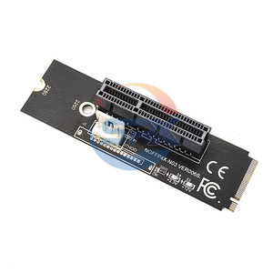 อะแดปเตอร์ M กุญแจ M.2ใหม่ PCI-E 1X 4X การ์ด4X NGFF สัญญาณ M2การ์ด NVMe กระดานดำมีไฟ - Product Image 1