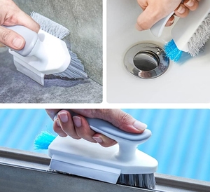 Kazıyıcı aracı ile harç ve köşe Scrubber fırça 4-in-1 sert kıllar çatlak zemin temizleyici temizlik banyo mutfak için - Product Image 5