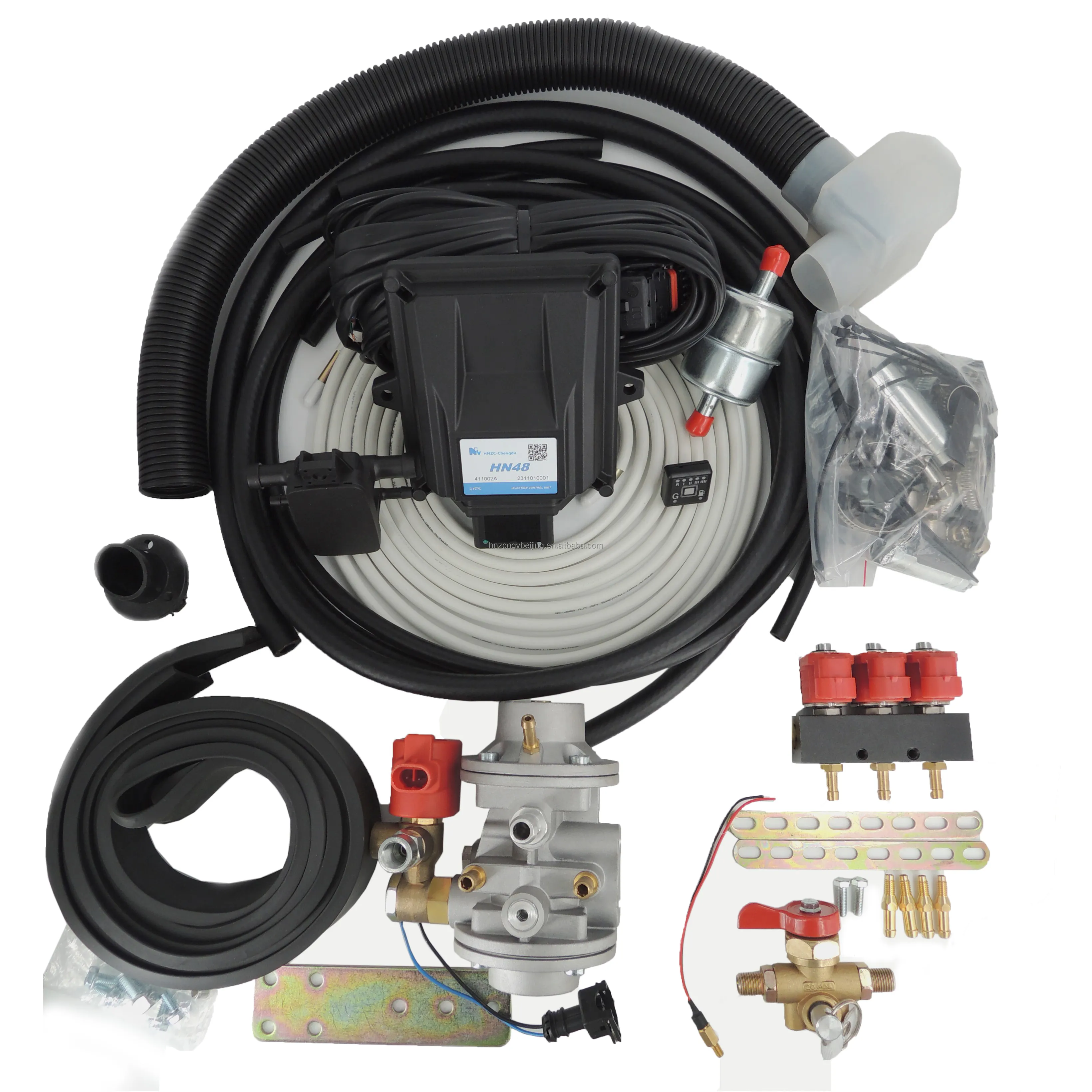 Kit di conversione auto ad alta potenza 8 cyl kit di iniezione sequenziale carburante generatore di sistema Glp gpl doppia alimentazione propano cng