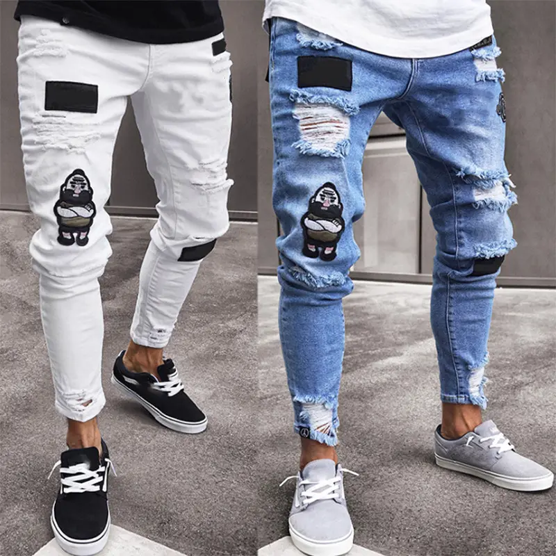 2023 nuevos pantalones vaqueros para hombres y mujeres de negocios de manga recta elástico suelto Retro lavado de gama alta hombres y mujeres Jeans venta directa de fábrica