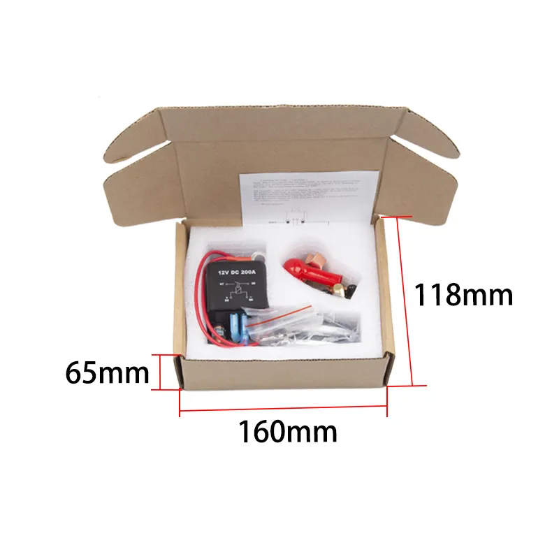12V 200/250A Factory Battery Disconnect Switch Set with Remote Control Essential for Vehicle Maintenance