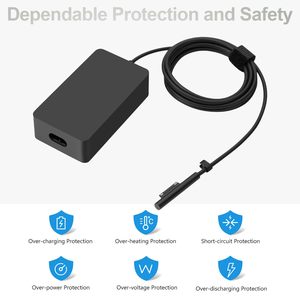 Yüksek kaliteli 65W yüzey Pro şarj için Microsoft Surface Pro 9 8 7 +,7 6 5 4 3 X Windows yüzey Laptop5,4,3,2,1 44W 36W dizüstü - Product Image 2